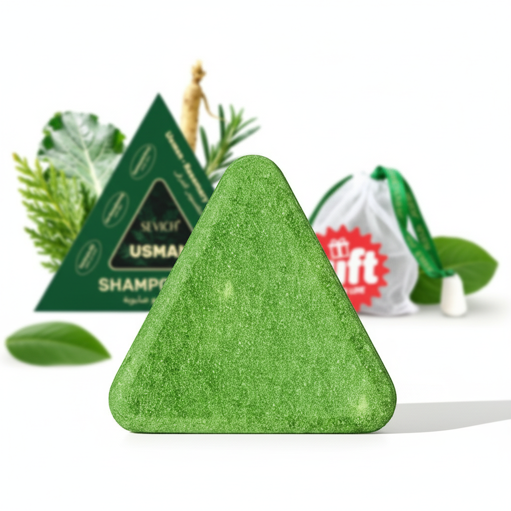 120g Usman Grass & Platycladus Shampoo Soap Strengthen Hair Root Growth Shampoo Bar Natural Herbal Hair loss treatment Hair Care