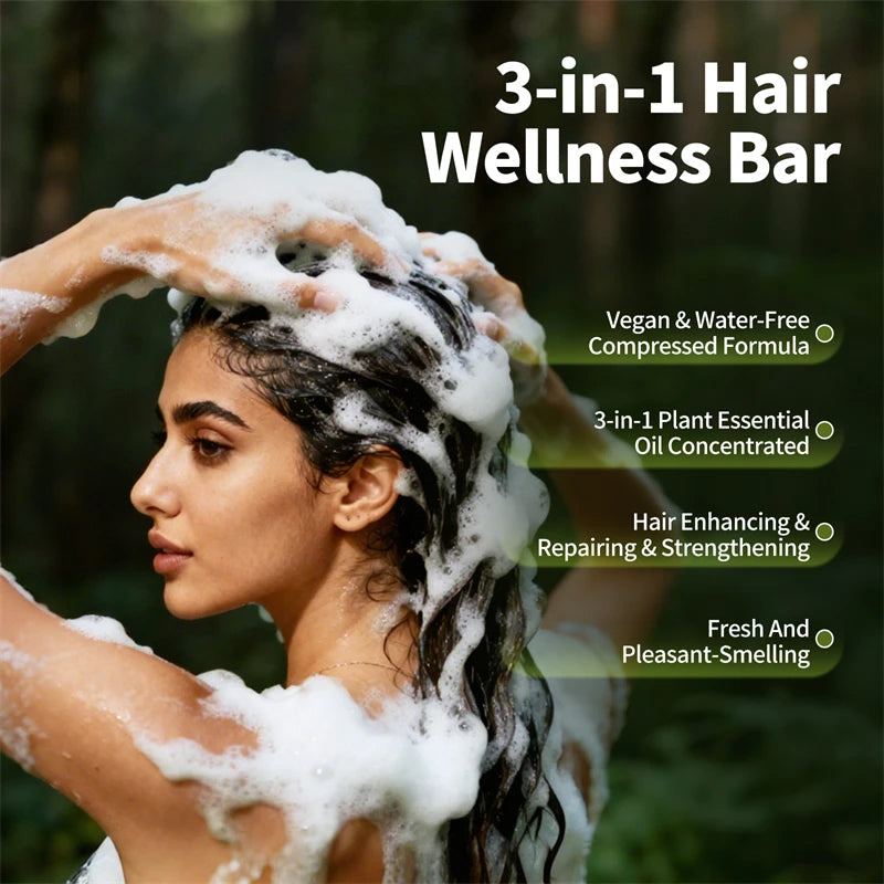 120g Usman Grass & Platycladus Shampoo Soap Strengthen Hair Root Growth Shampoo Bar Natural Herbal Hair loss treatment Hair Care