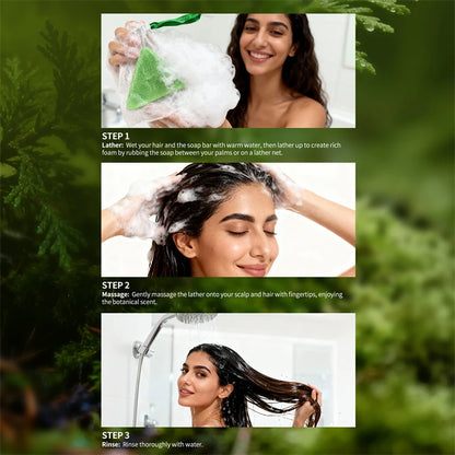 120g Usman Grass & Platycladus Shampoo Soap Strengthen Hair Root Growth Shampoo Bar Natural Herbal Hair loss treatment Hair Care